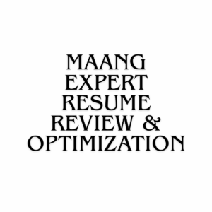 MAANG Expert Resume Review & Optimization